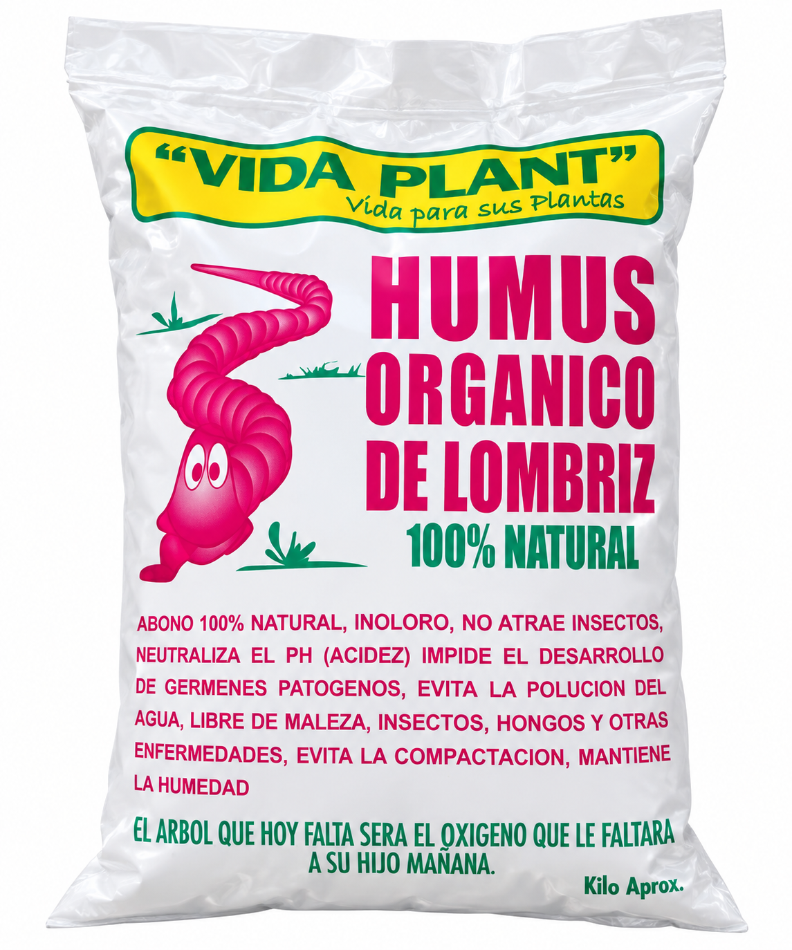 Bolsa de humus orgánico Vida Plant Humus de Lombriz - Abono Orgánico para Plantas - Imagen 1